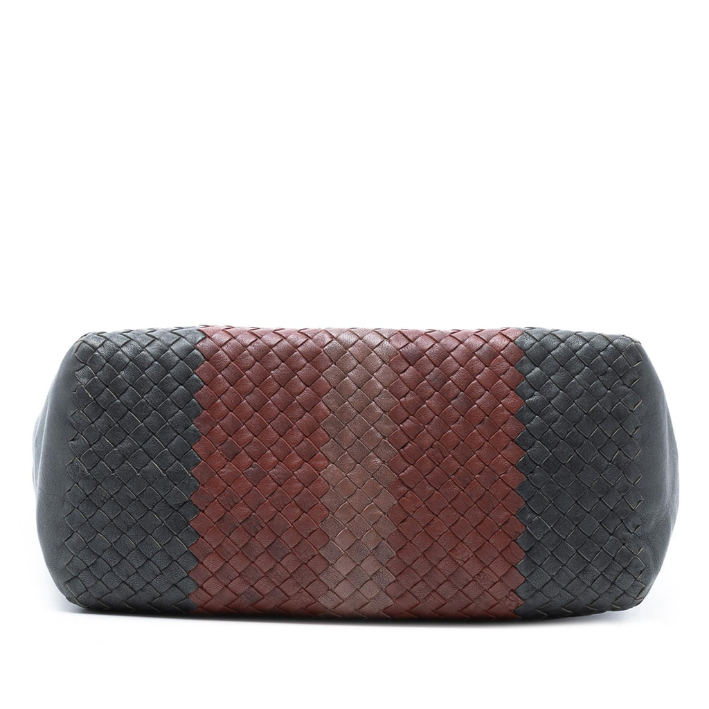 Bottega Veneta Tricolor Nappa Intrecciato Convertible Tote