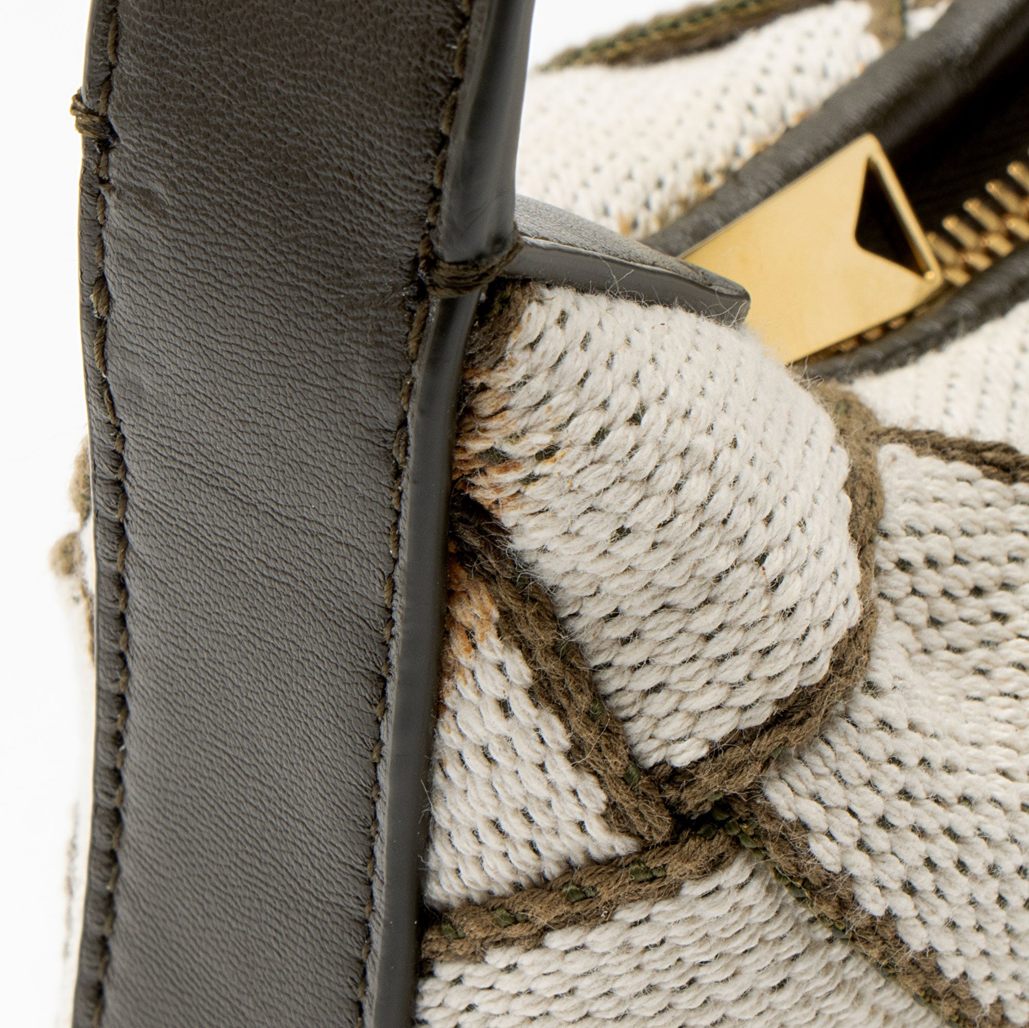 Bottega Veneta Woven Canvas Wallace Mini Shoulder Bag