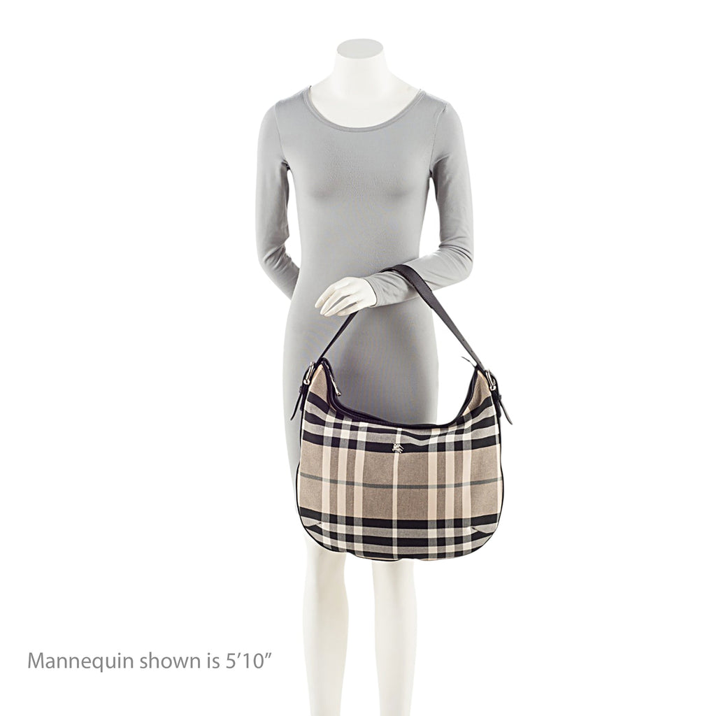 Burberry Beat Check Hobo