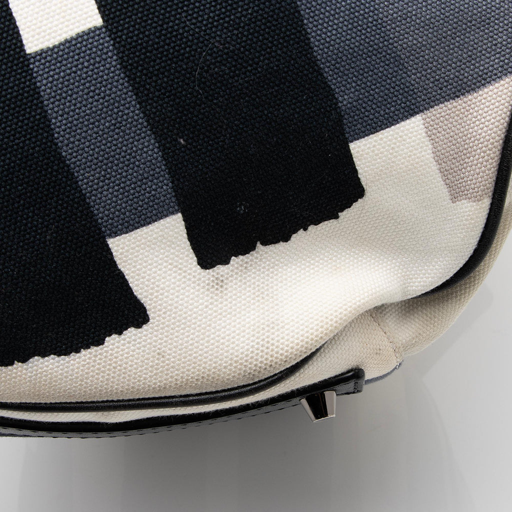 Burberry Brushstroke Mega Check Canvas Large Shopper Tote (SHF-23207)