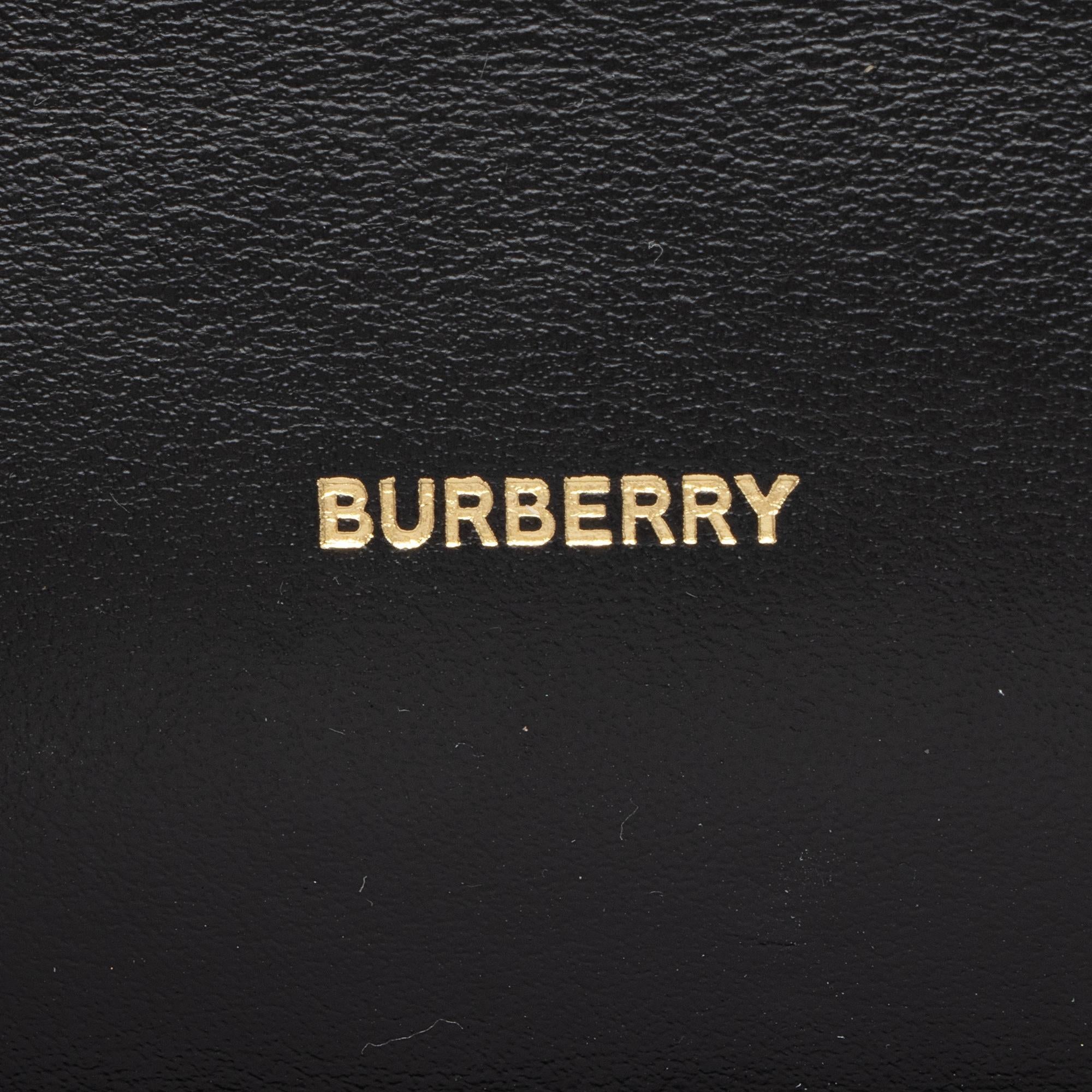 Burberry Calf Hair Leopard Print TB Carrie Chain Small Crossbody (SHF-zOZJdg)