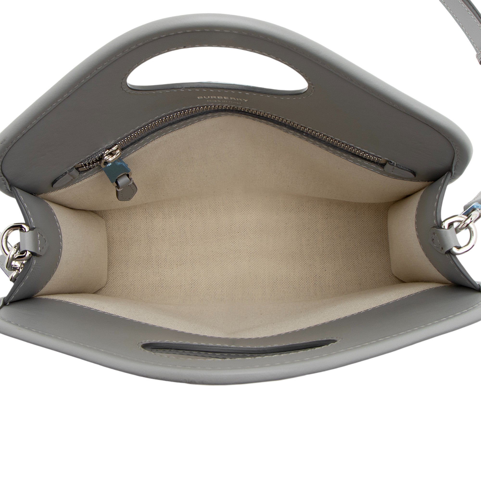 Burberry Calfskin Check Mini Pocket Tote