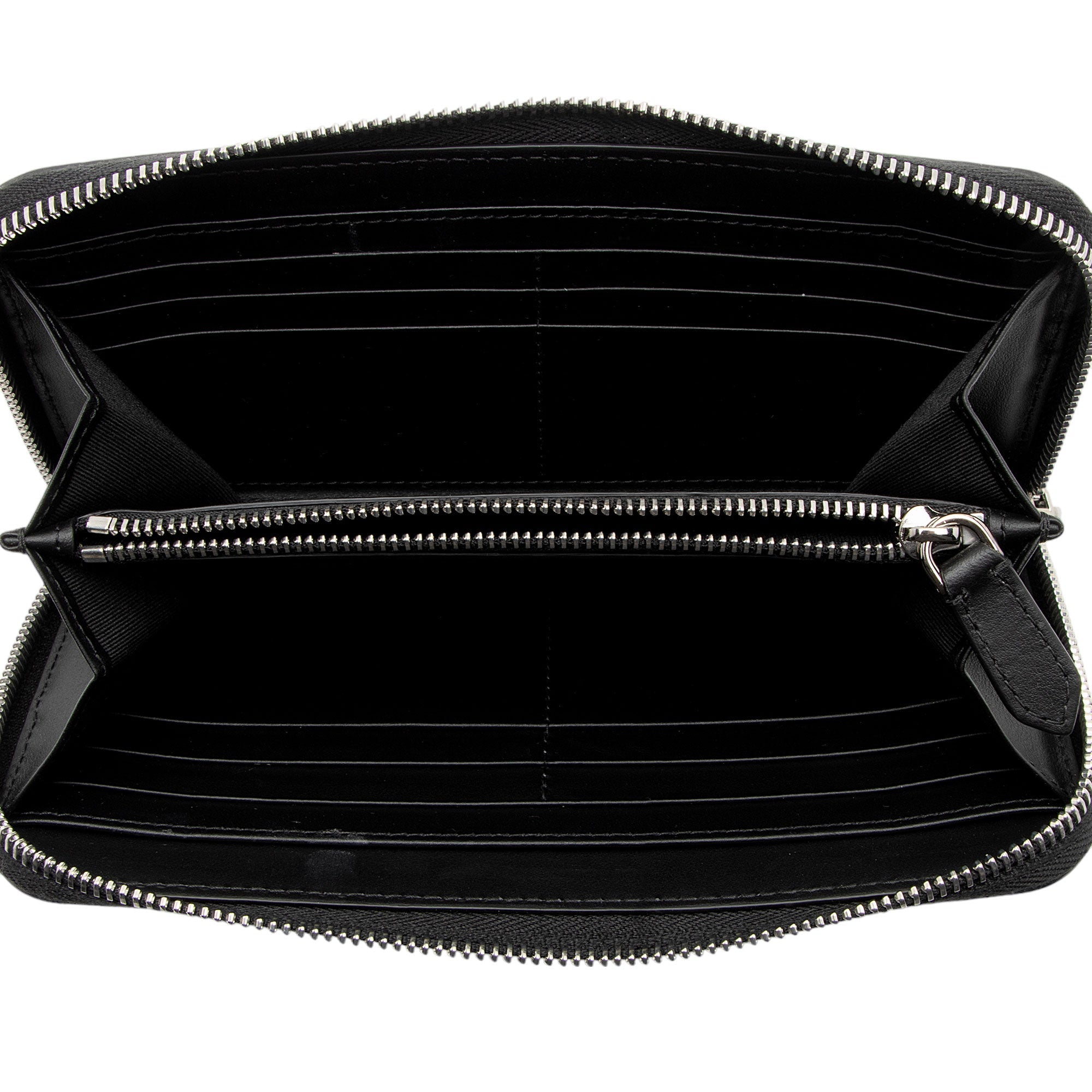 Burberry Calfskin Embossed Logo Elmore Zip Around Wallet (SHF-s1Fg80)