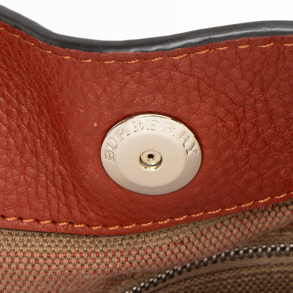 Burberry Calfskin House Check Maidstone Small Shoulder Bag
