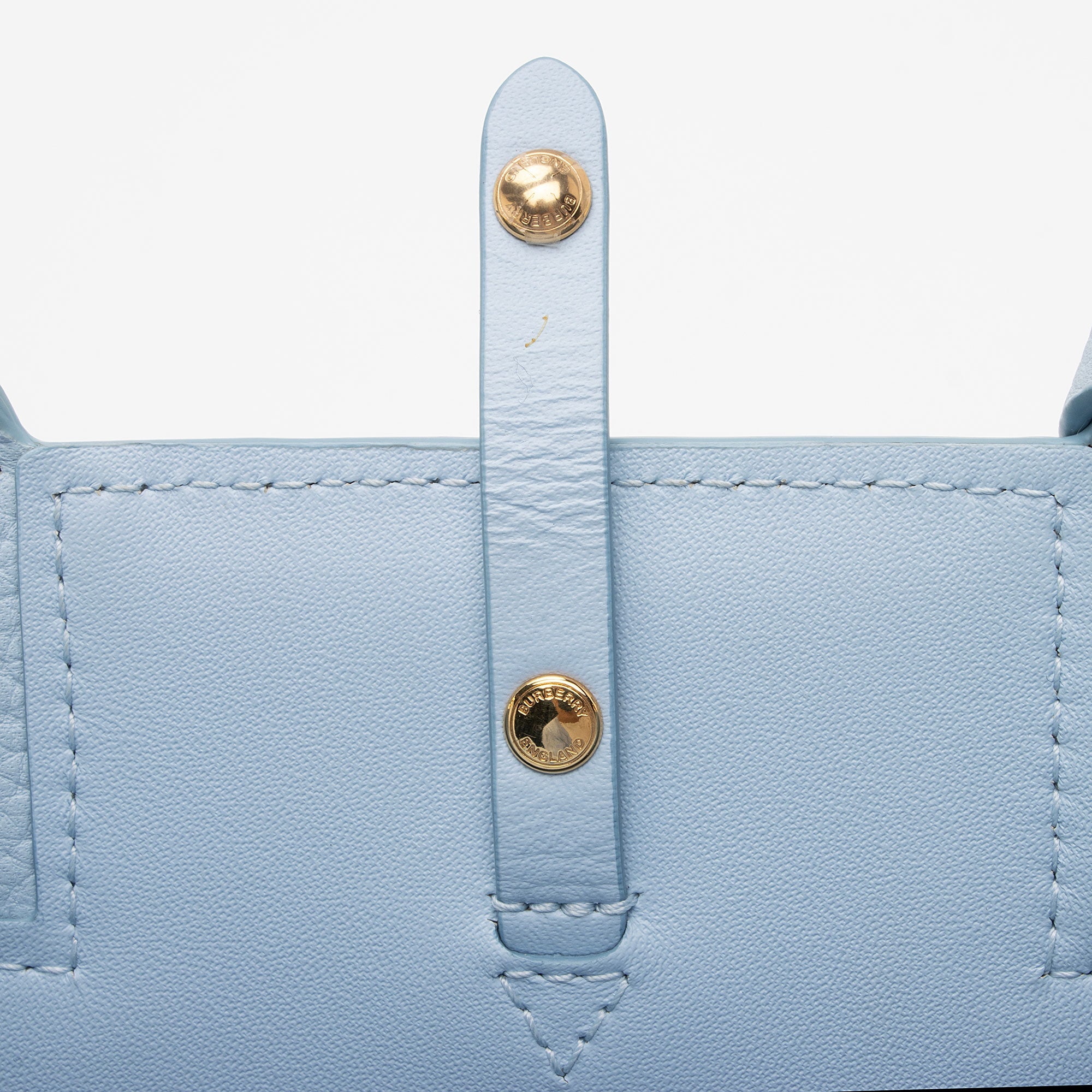 Burberry Calfskin TB Frances Mini Tote (SHF-Wks8mQ)