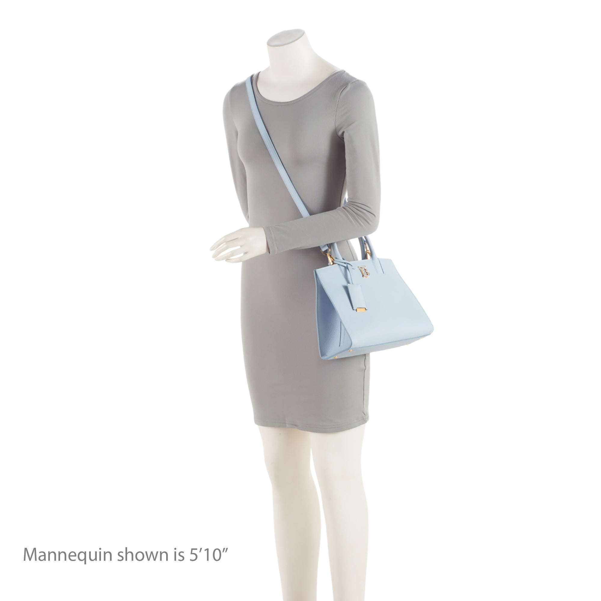 Burberry Calfskin TB Frances Mini Tote (SHF-Wks8mQ)