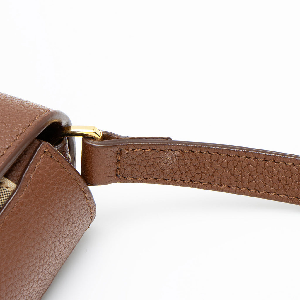Burberry Calfskin Vintage Check Hampshire Crossbody