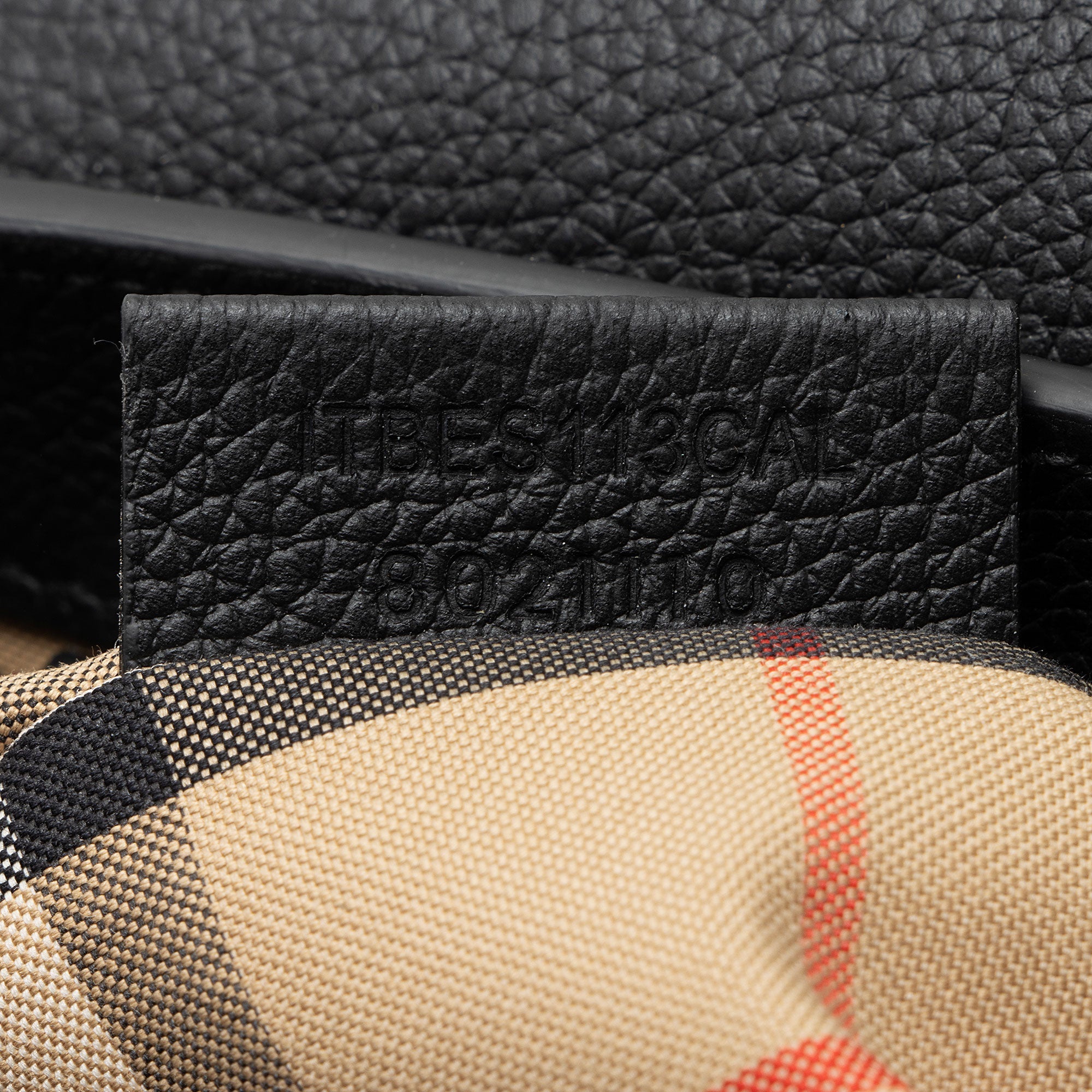 Burberry Calfskin Vintage Check Note Bag
