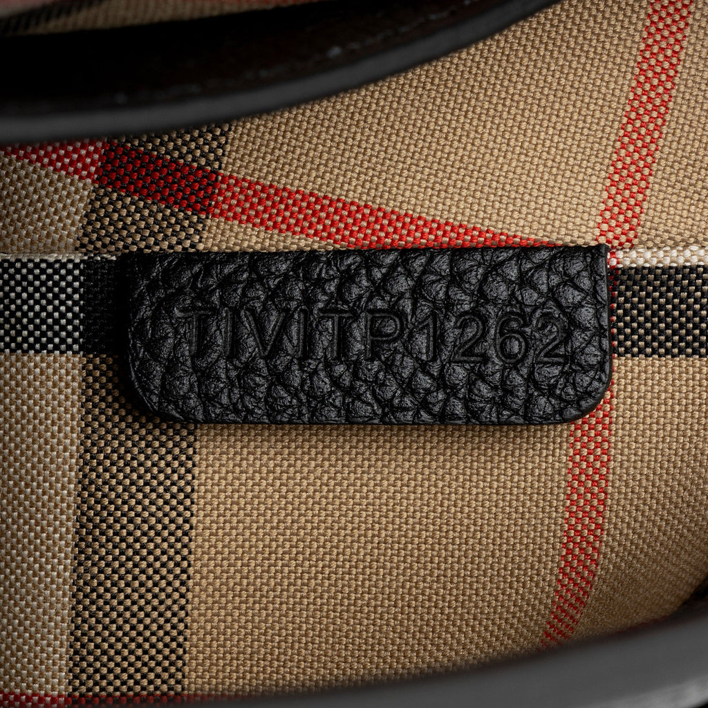 Burberry Calfskin Vintage Check Note Bag