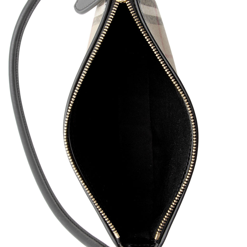 Burberry Calfskin Vintage Check Olympia Pouch (SHF-PuMRdV)