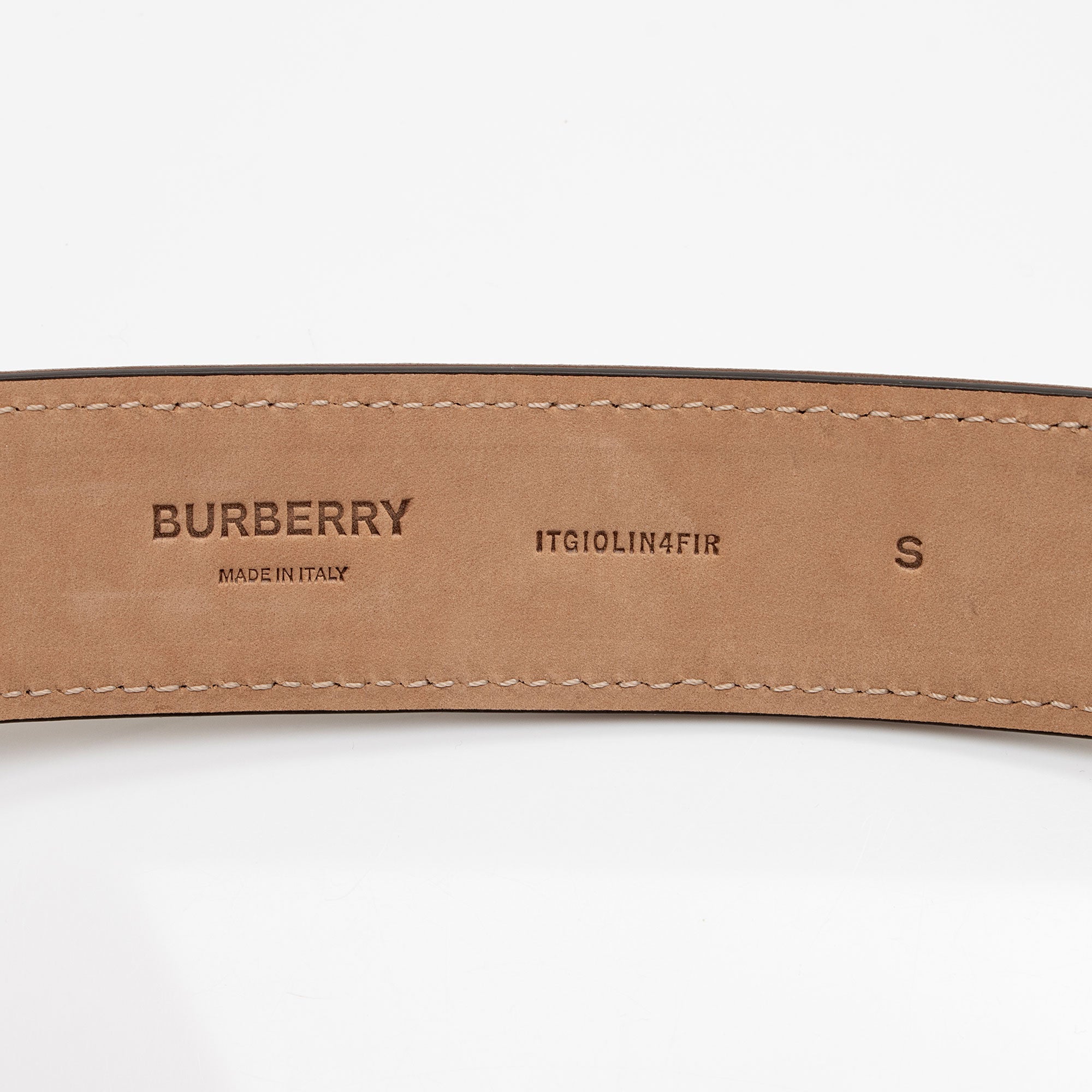 Burberry Canvas Calfskin TB Monogram Belt - Size 26 / 65 (SHF-tI6qxa)