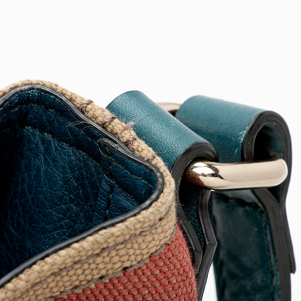 Burberry Canvas Check Ashby Mini Hobo (SHF-20462)