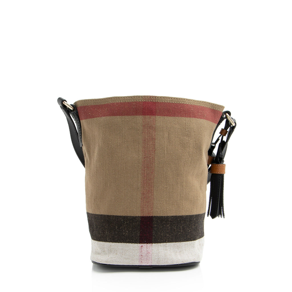 Burberry Canvas Check Ashby Mini Hobo