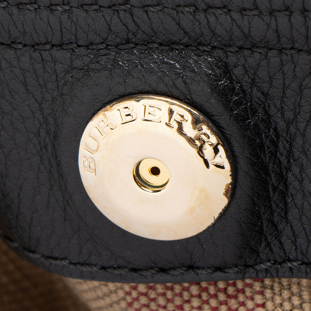 Burberry Canvas Check Ashby Mini Hobo