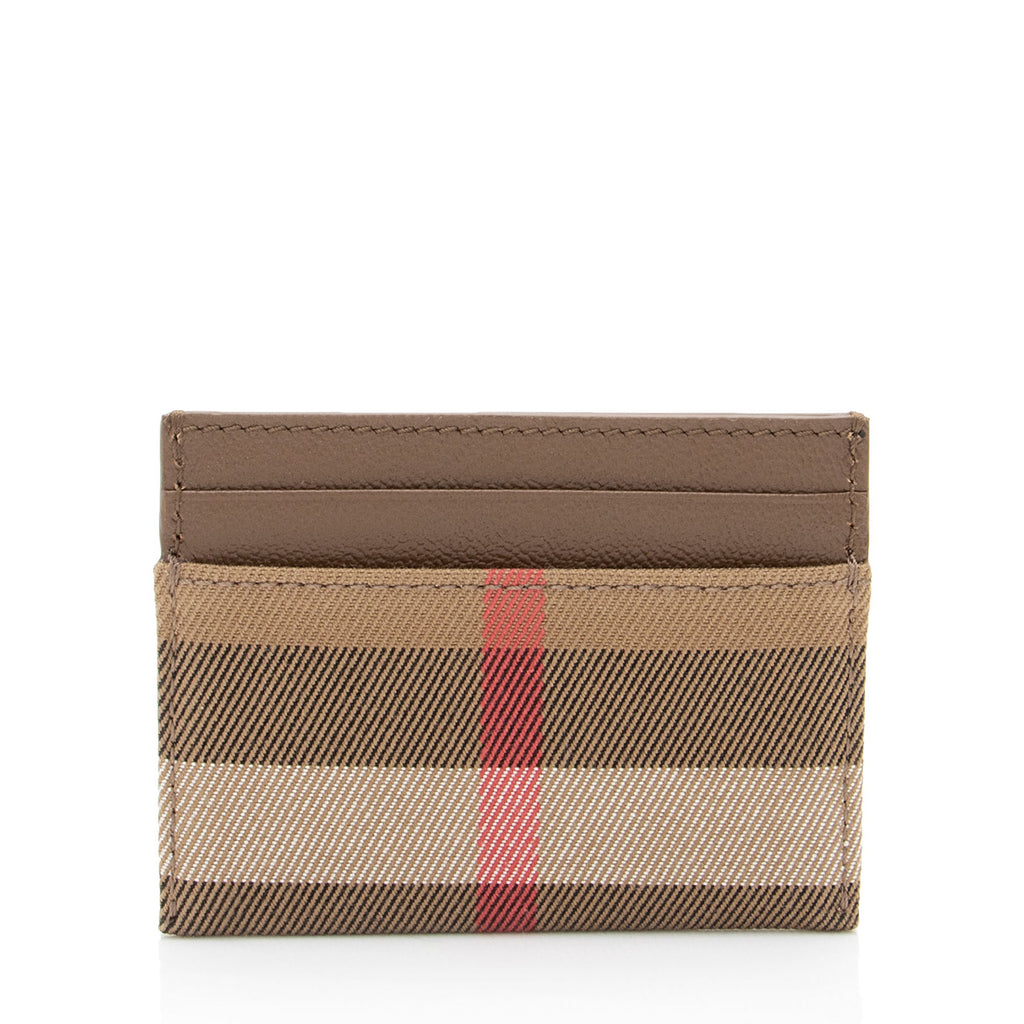 Burberry Canvas Check Card Case