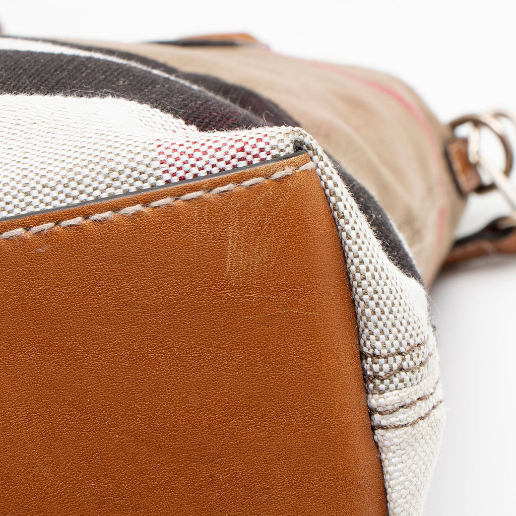 Burberry Canvas Check Tottenham Medium Tote