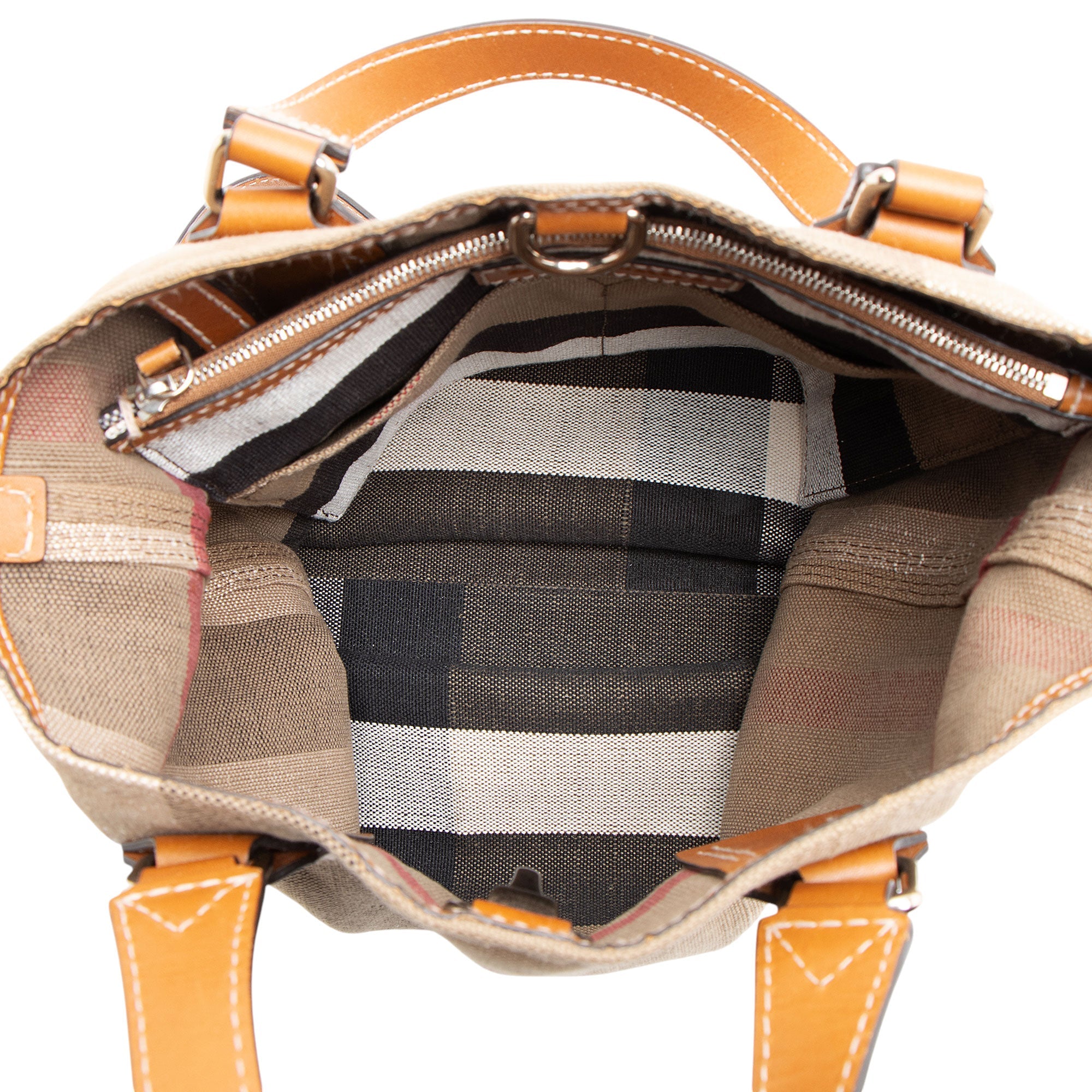 Burberry Canvas Check Tottenham Medium Tote