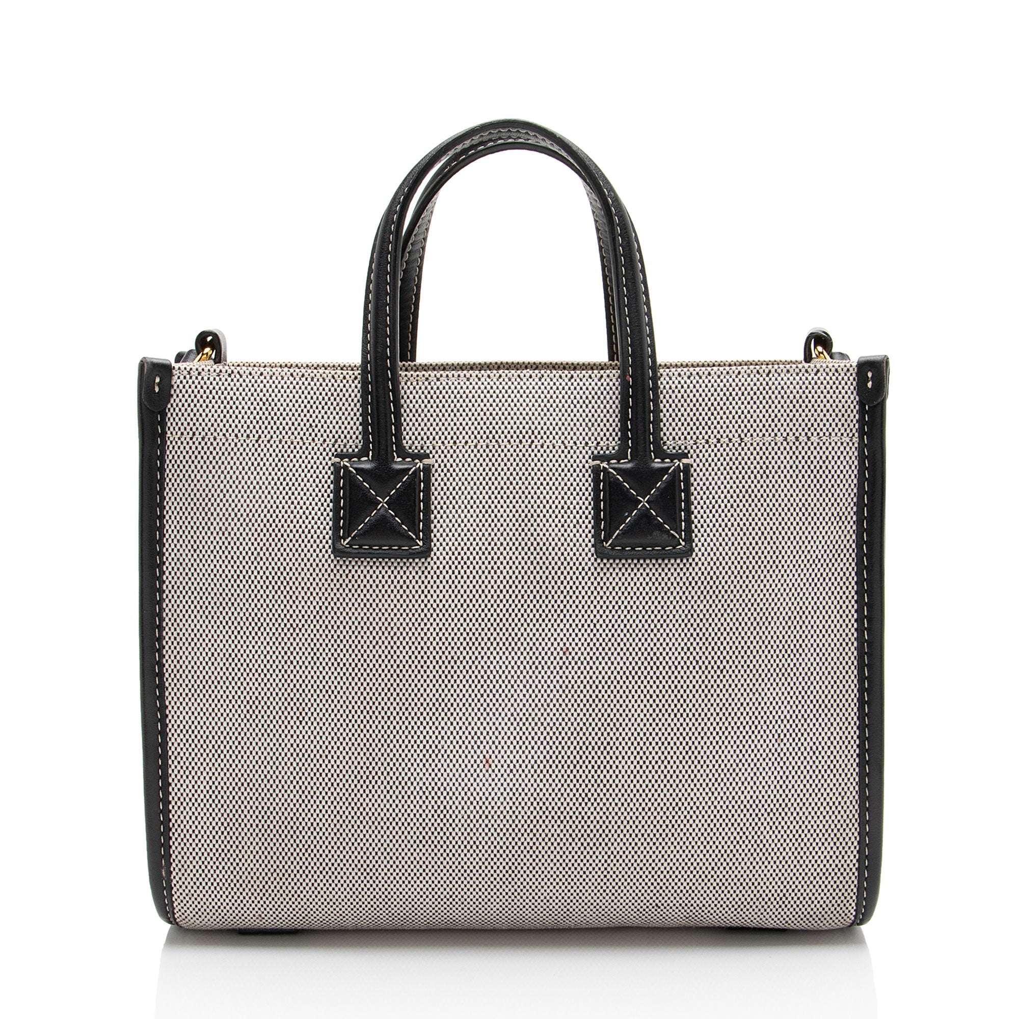 Burberry Canvas Freya Horseferry Mini Tote