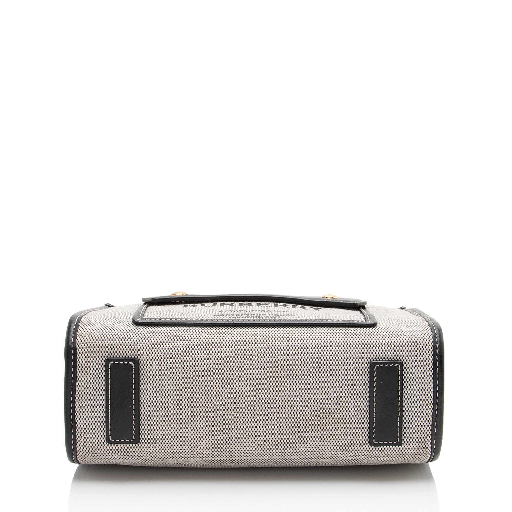 Burberry Canvas Freya Horseferry Mini Tote
