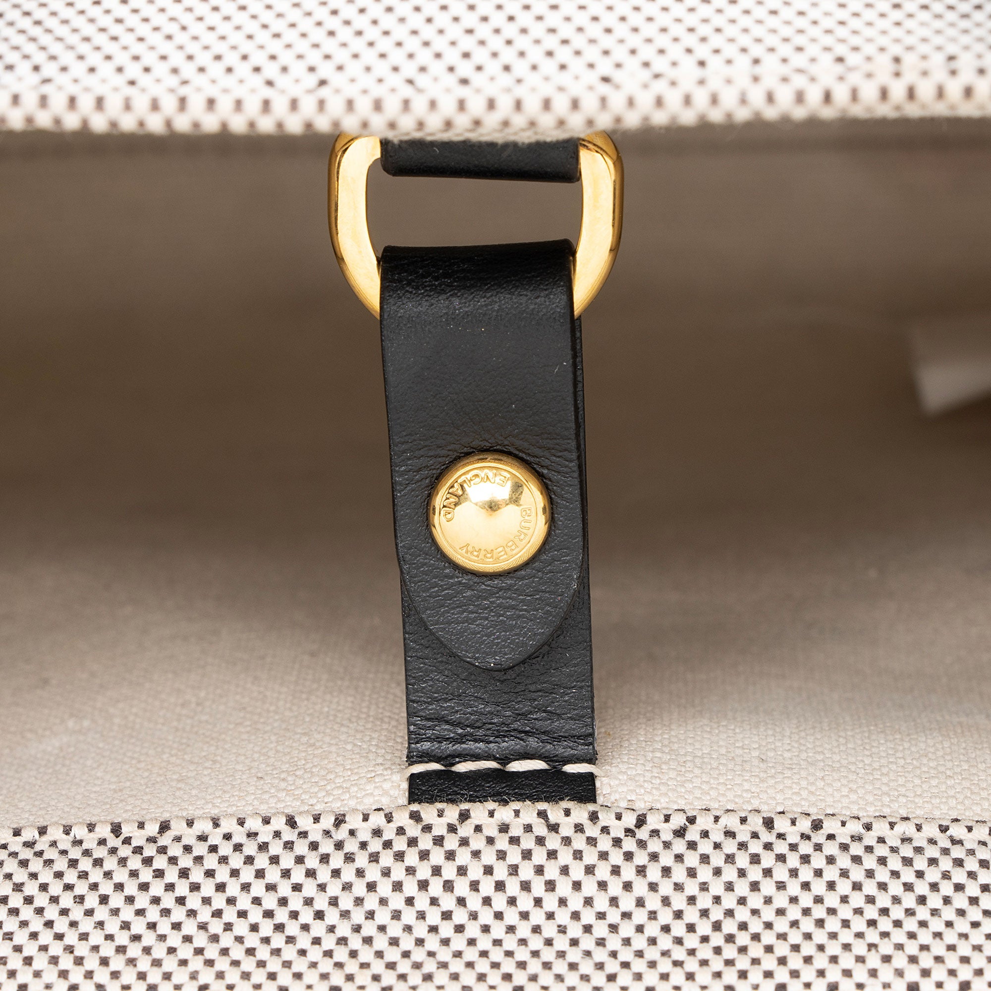 Burberry Canvas Freya Horseferry Mini Tote