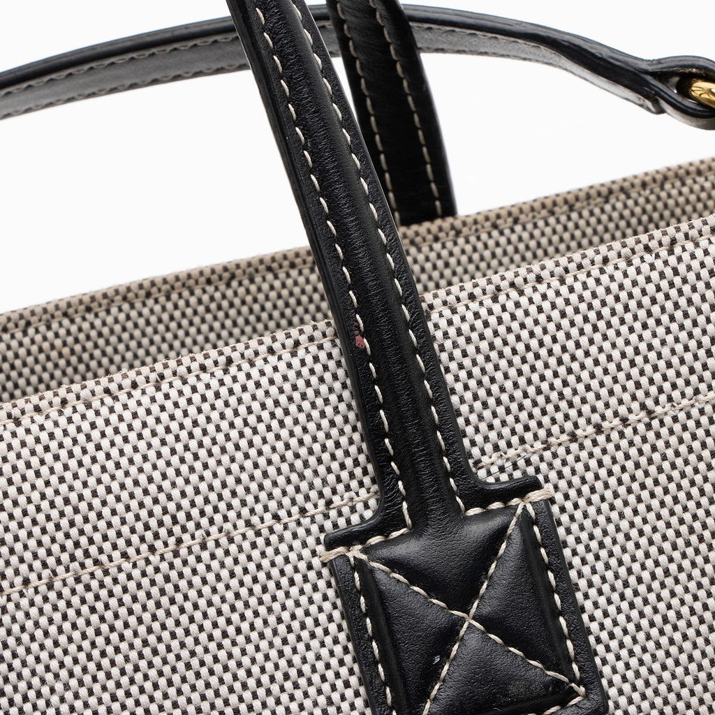 Burberry Canvas Freya Horseferry Mini Tote