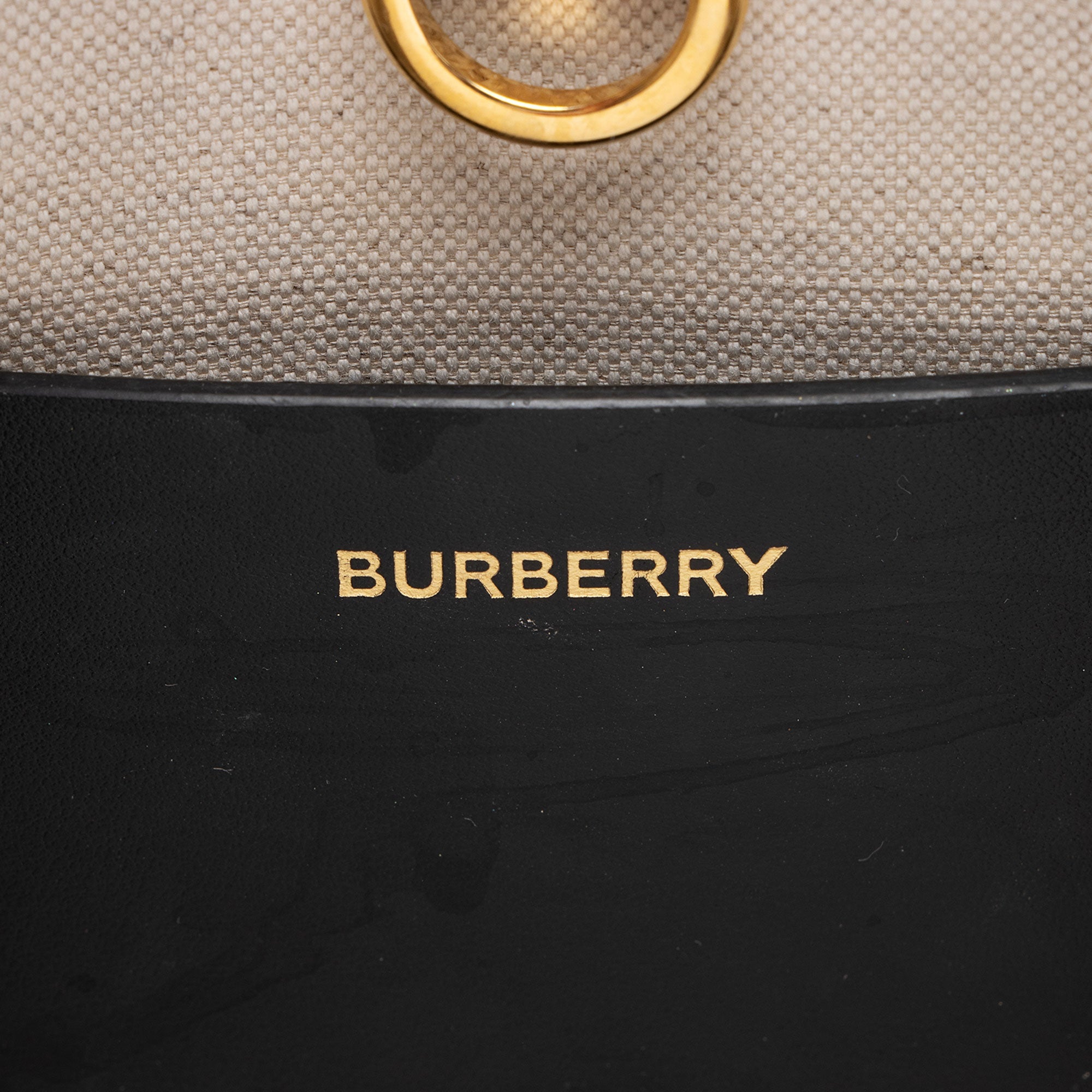 Burberry Canvas Freya Horseferry Mini Tote