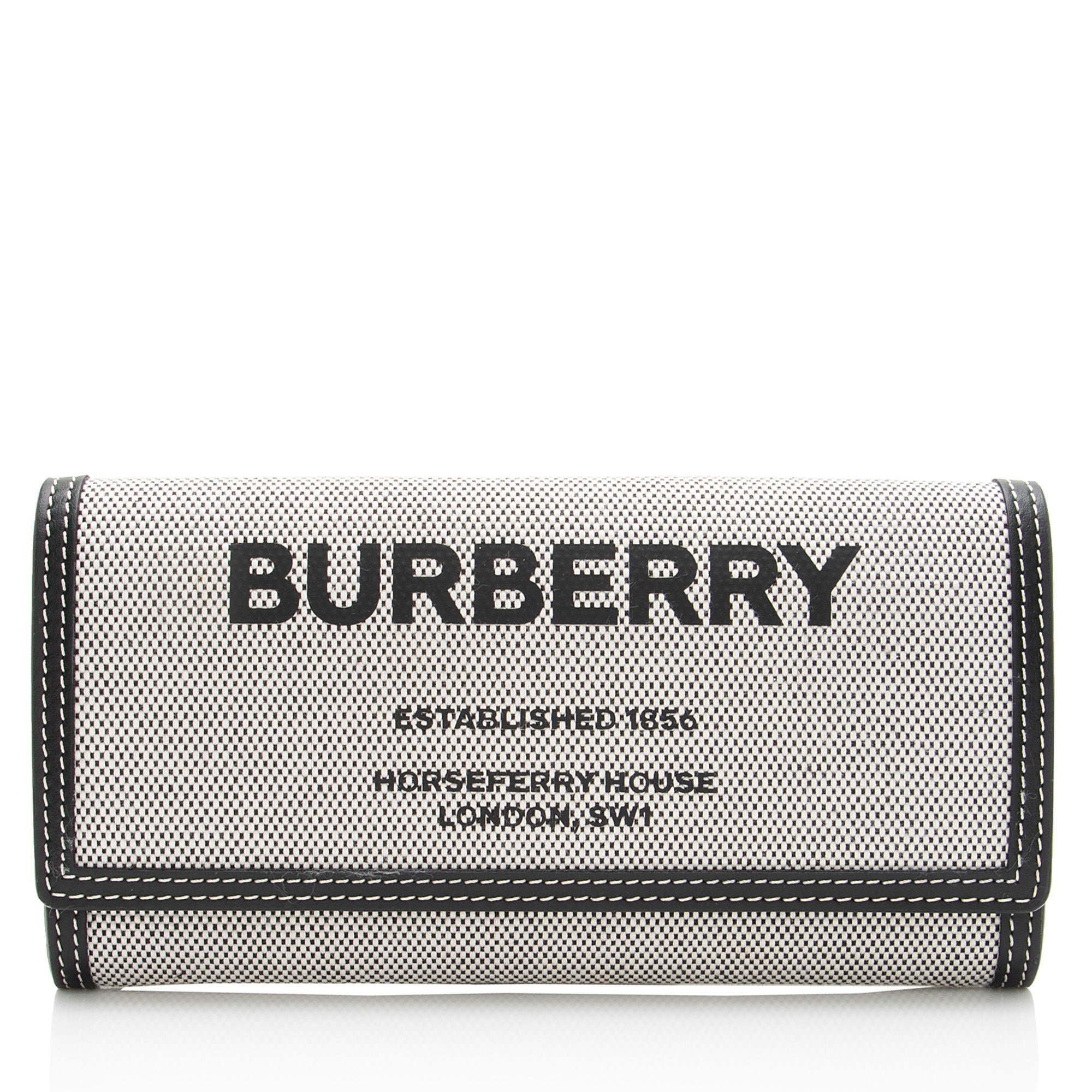 Burberry Canvas Horseferry Halton Continental Wallet