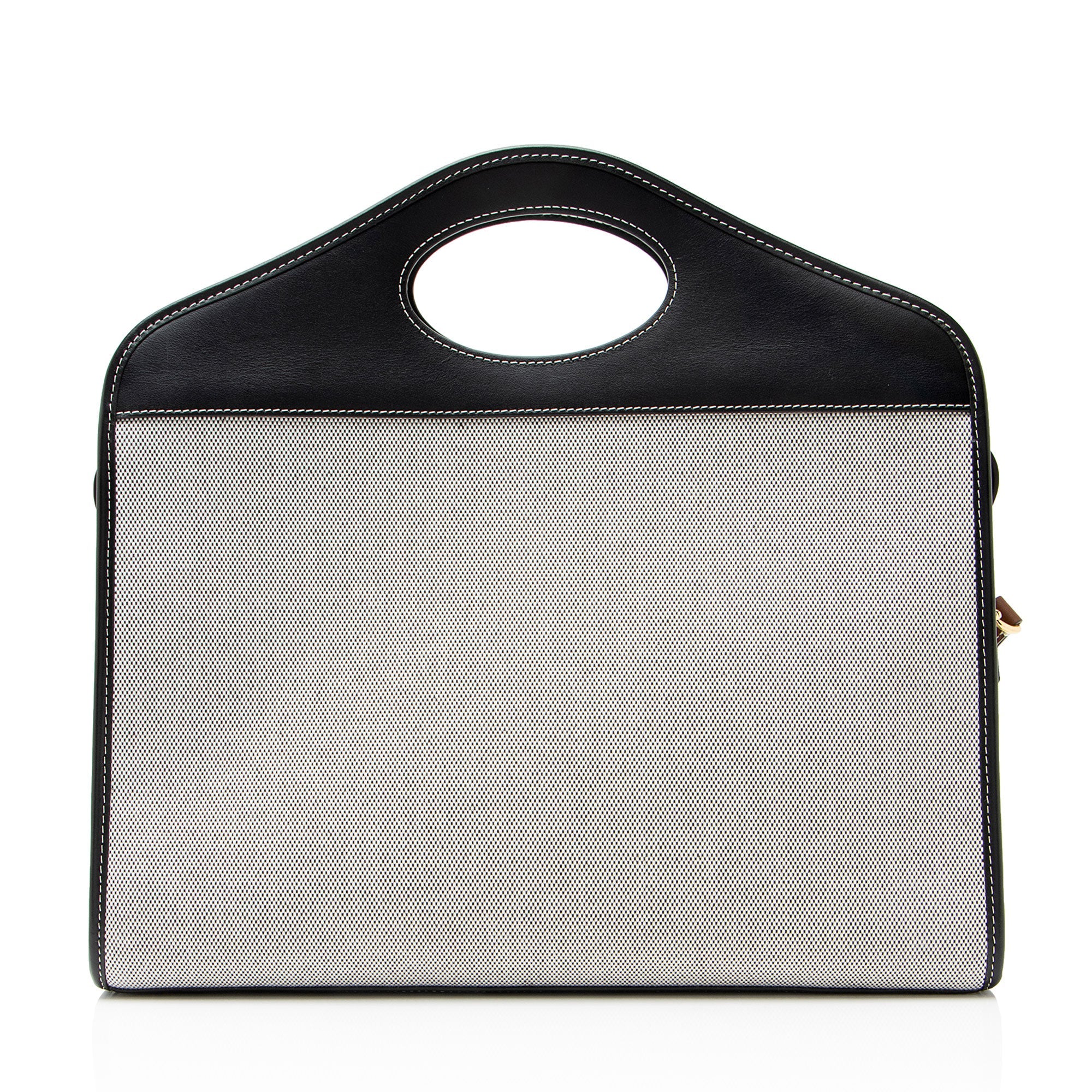 Burberry Canvas Horseferry Medium Pocket Tote