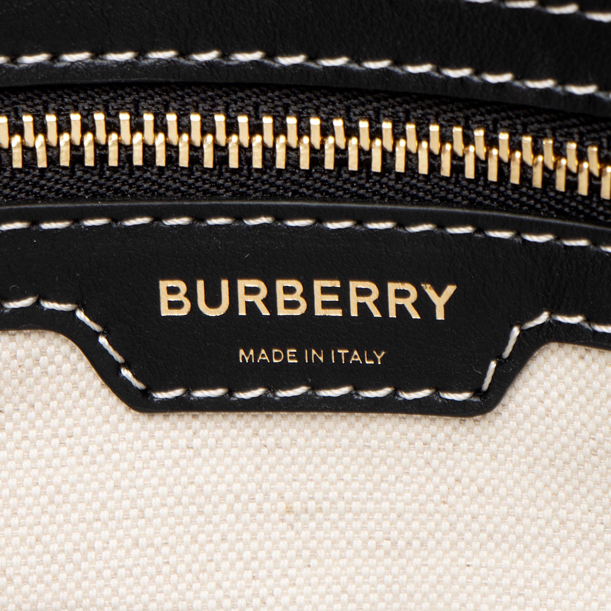 Burberry Canvas Horseferry Medium Pocket Tote