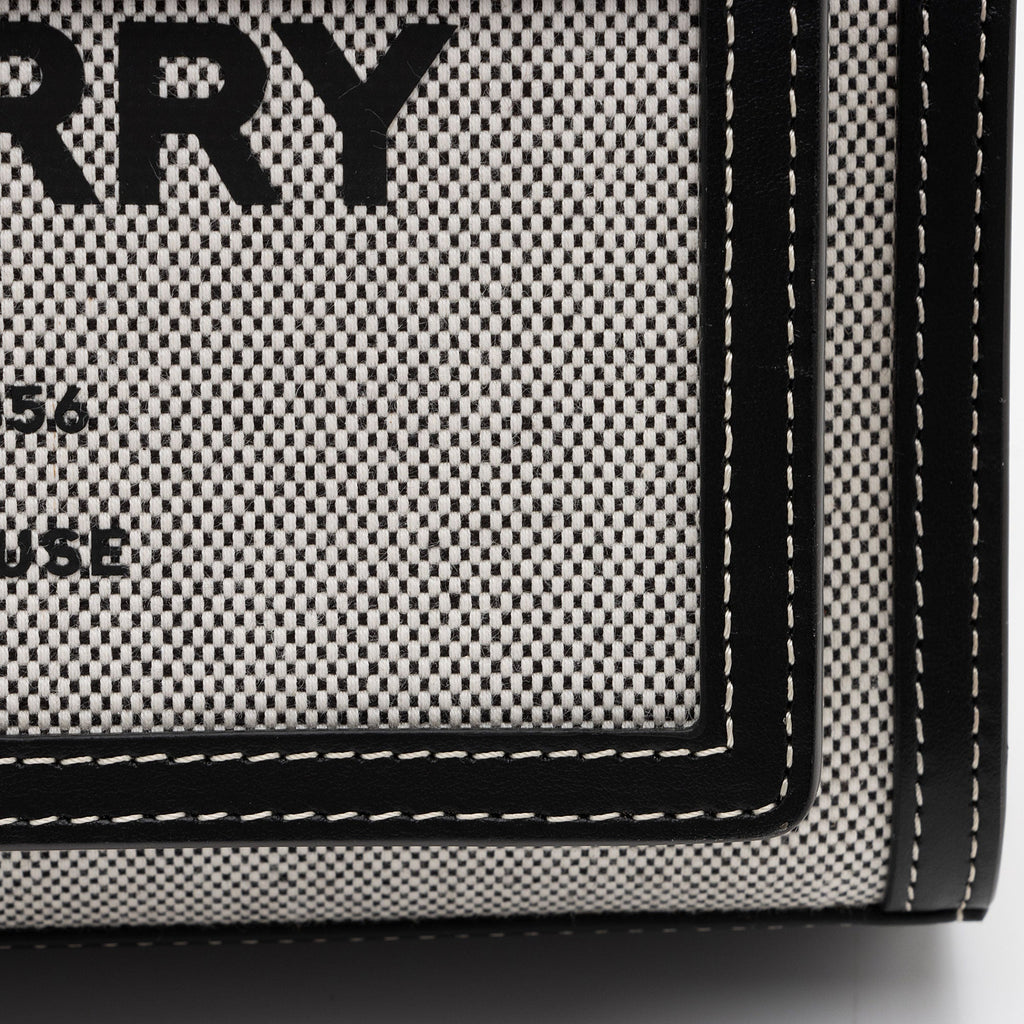 Burberry Canvas Horseferry Mini Pocket Tote (SHF-P7WK3S)