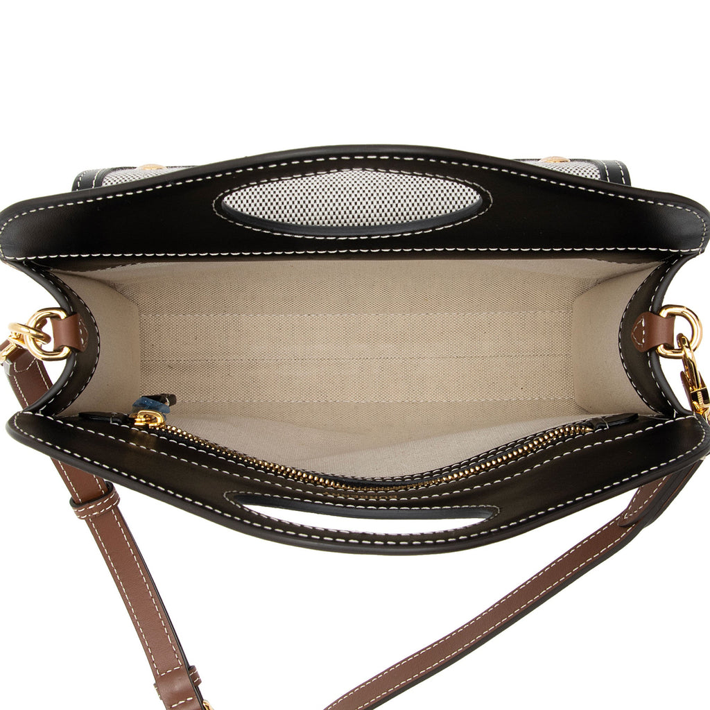 Burberry Canvas Horseferry Mini Pocket Tote (SHF-P7WK3S)