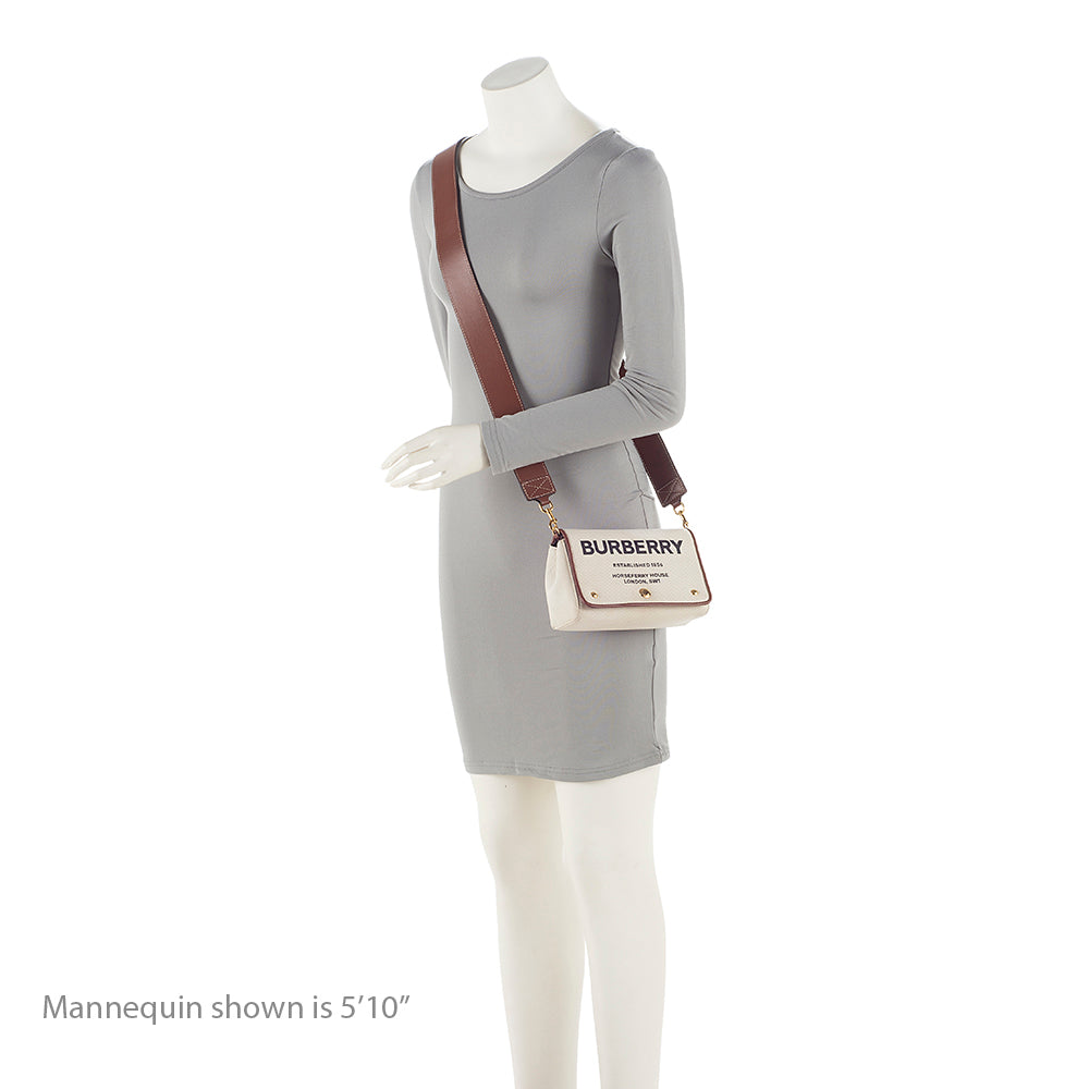 Burberry Canvas Horseferry Small Crossbody Bag (SHF-20968)