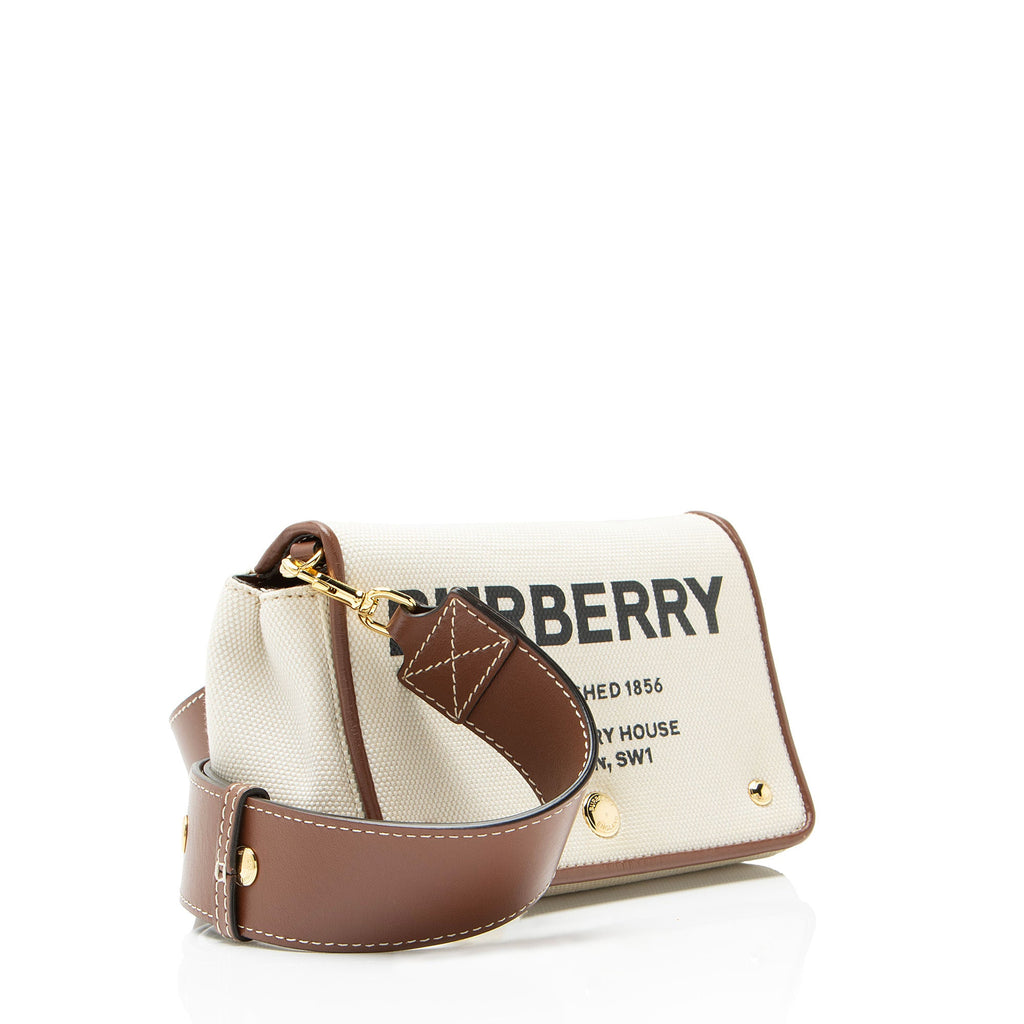 Burberry Canvas Horseferry Small Crossbody