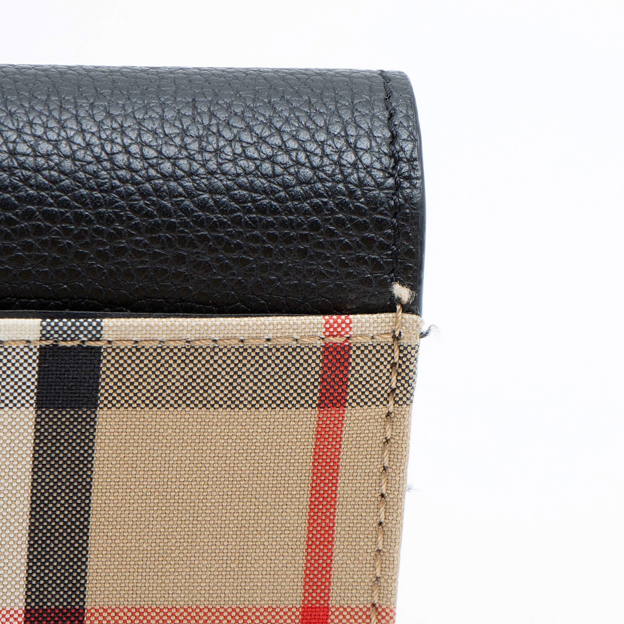 Burberry Check Calfskin Halton Continental Wallet