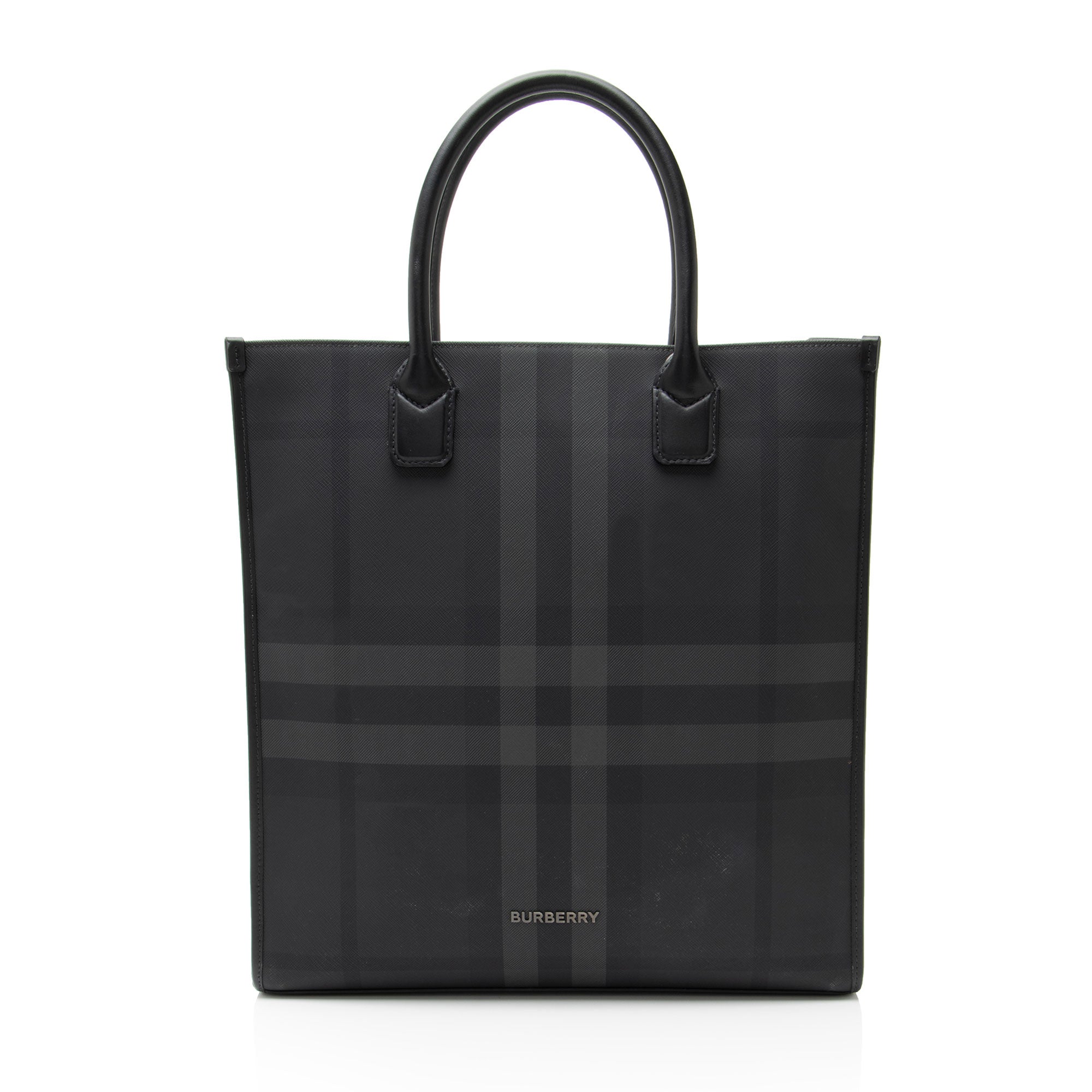 Burberry E-Canvas House Check Slim Denny Tote