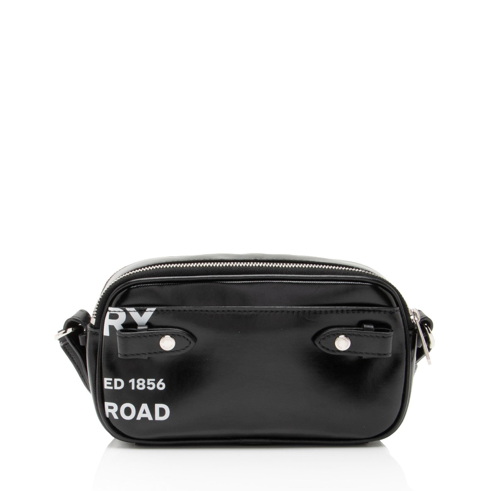 Burberry Coated Canvas Horseferry Print Micro Camera Bag