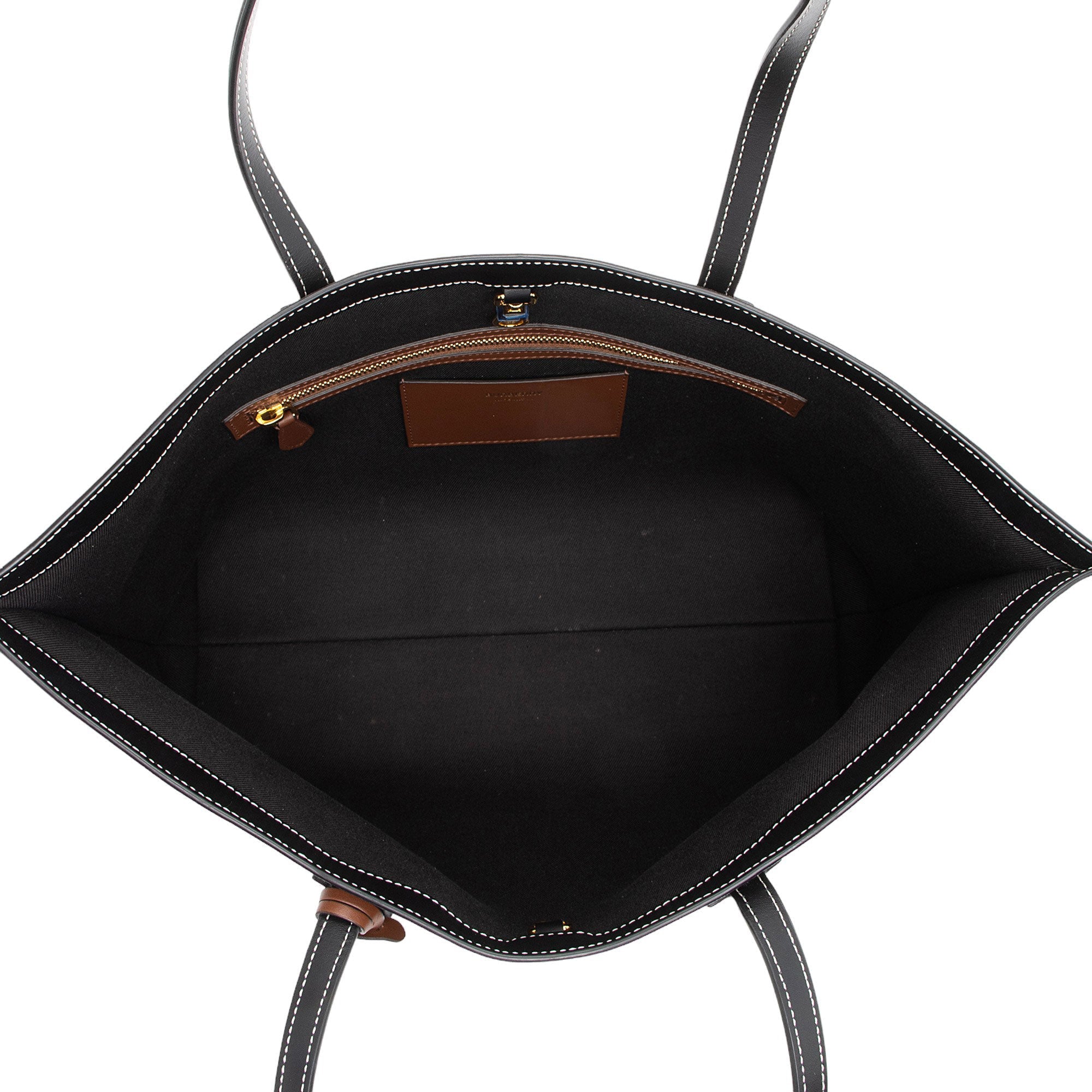 Burberry E-Canvas House Check Denny Medium Tote
