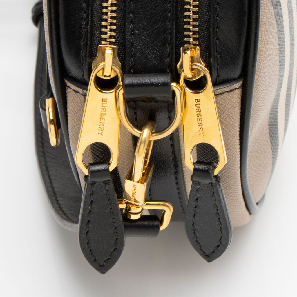 Burberry E-Canvas Icon Stripe Louise Mini Crossbody