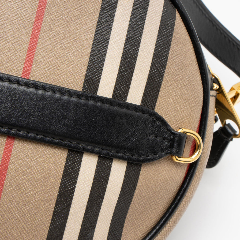 Burberry E-Canvas Icon Stripe Louise Mini Crossbody