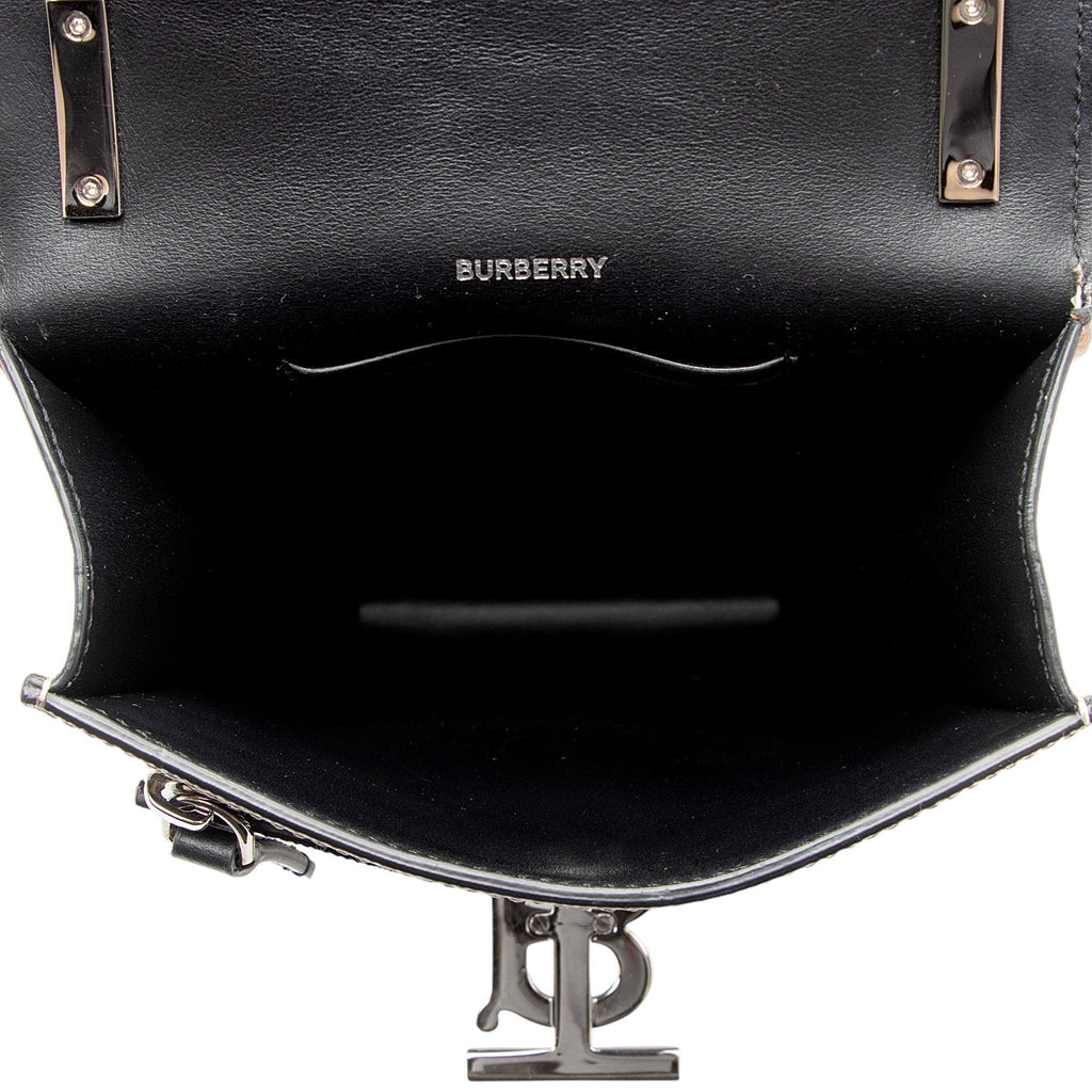 Burberry E-Canvas TB Monogram Robin Mini Messenger