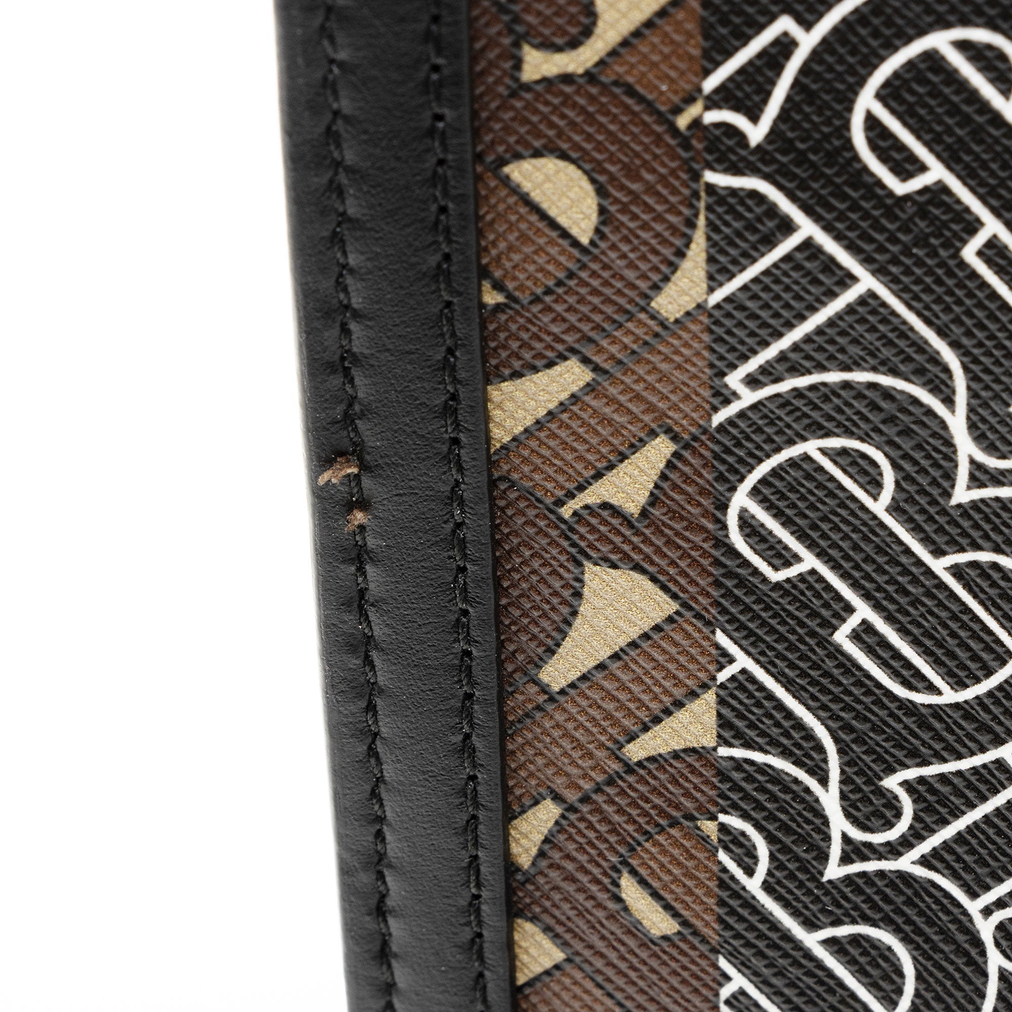Burberry E-Canvas TB Monogram Stripe Medium Book Tote