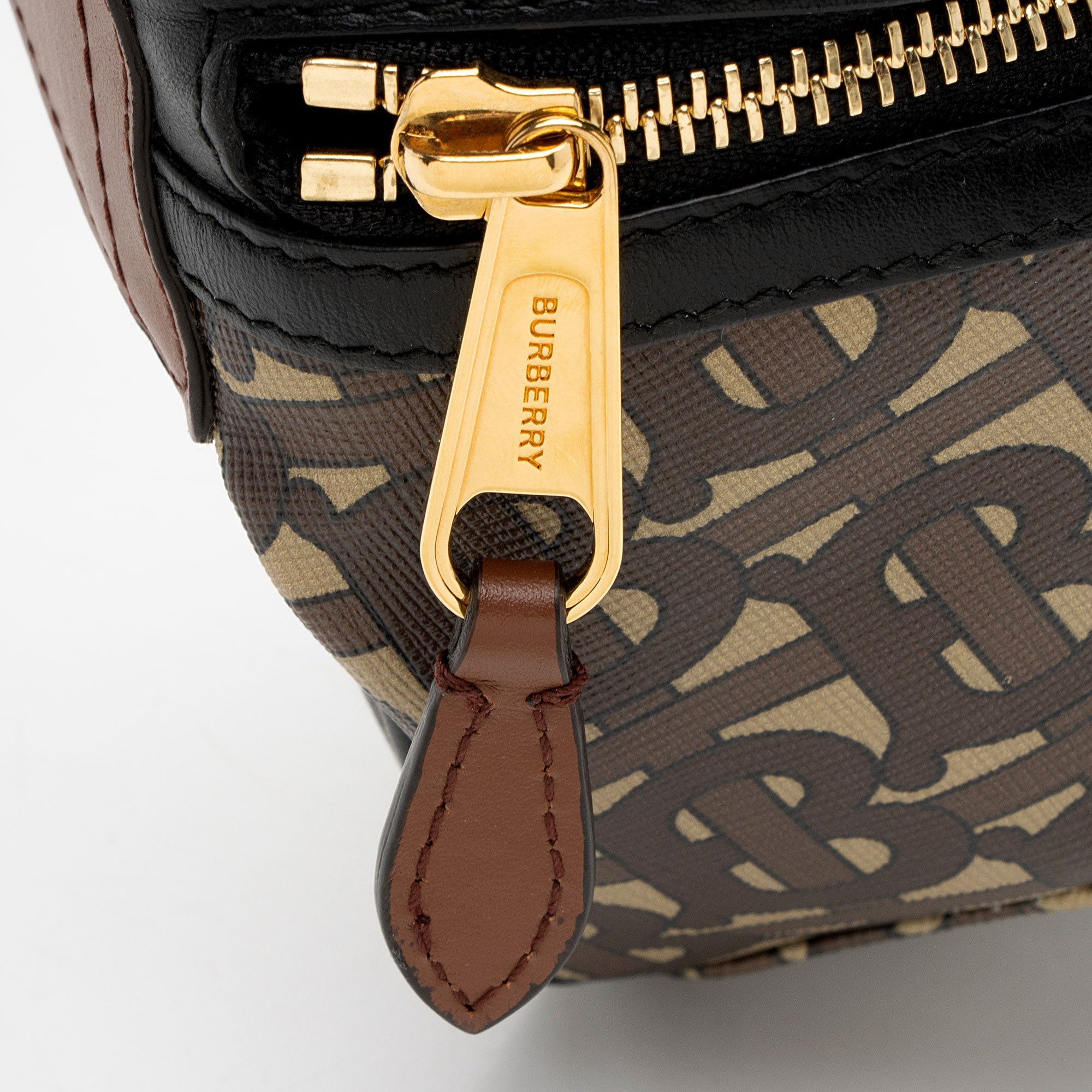 Burberry E-Canvas TB Monogram Stripe Sonny Bum Bag