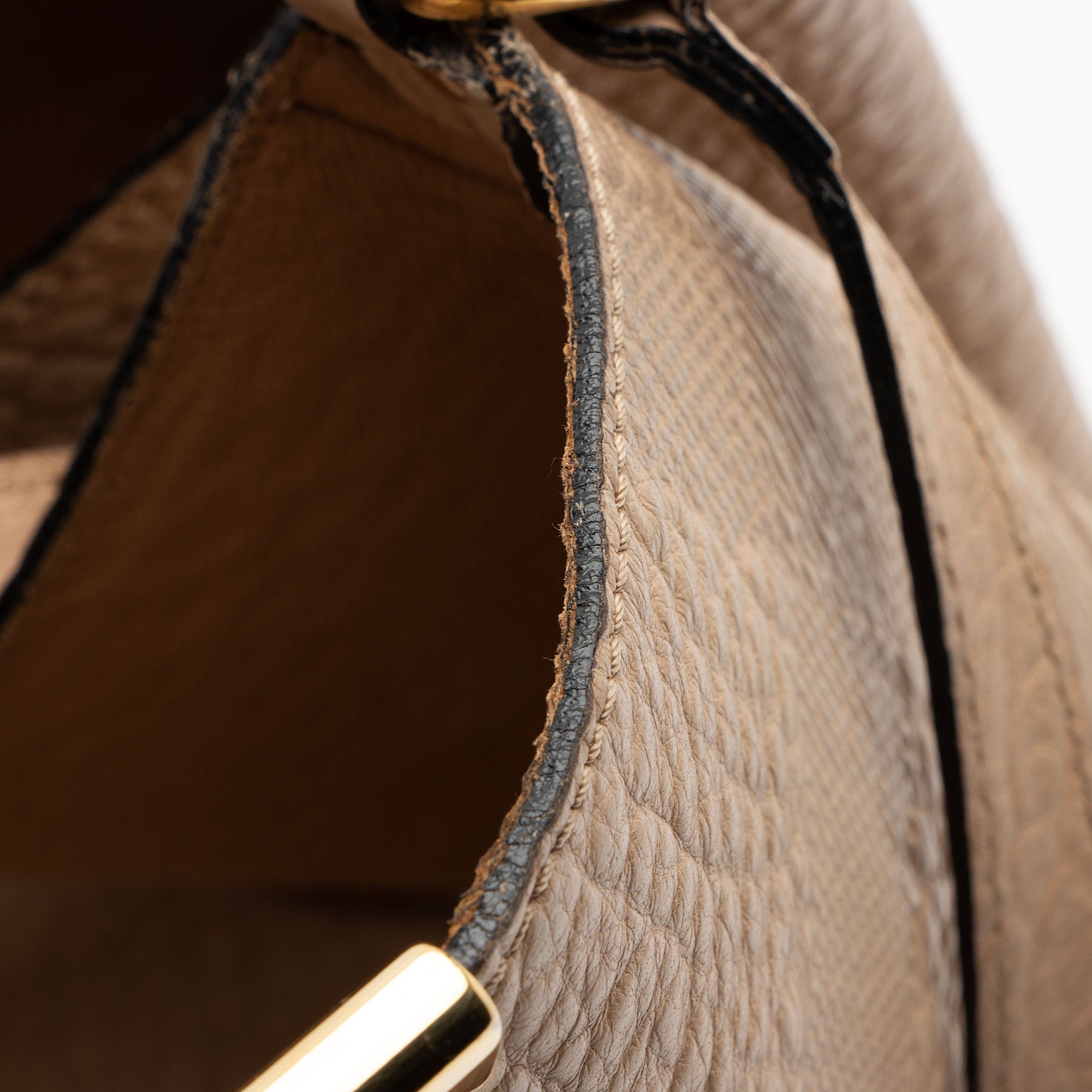 Burberry Embossed Check Leather Canterbury Small Tote (SHF-HNgQeT)