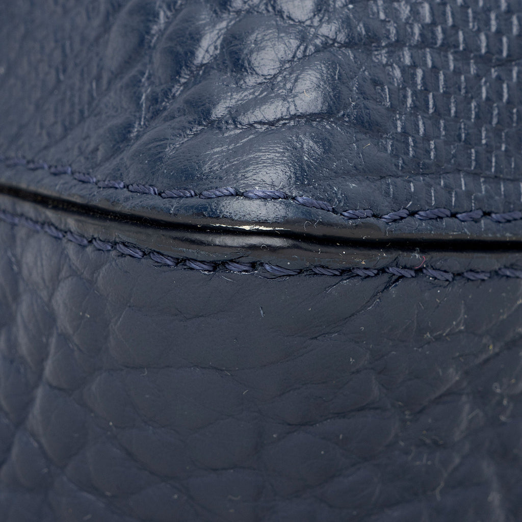 Burberry Embossed Leather Check Dewsbury Tote