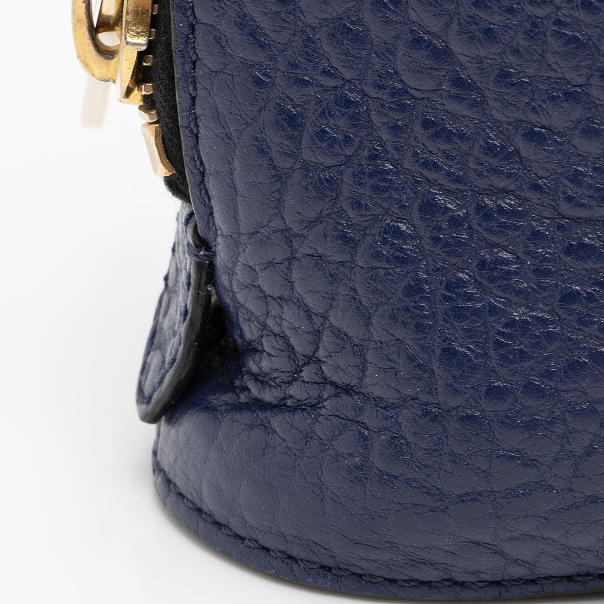 Burberry Embossed Leather Check Harrogate Crossbody (SHF-xJEGv6)