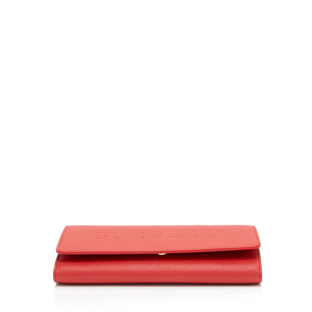 Burberry Embossed Leather Henley Crossbody