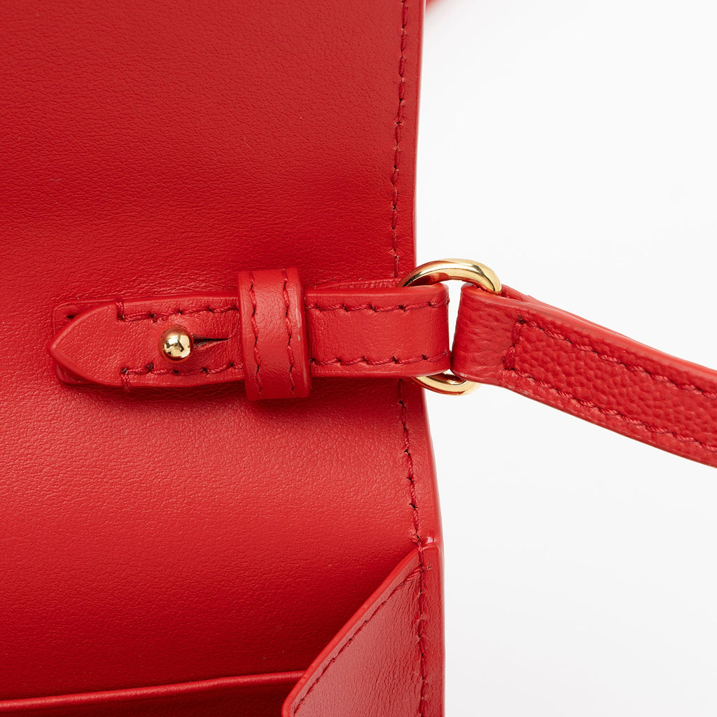 Burberry Embossed Leather Henley Crossbody (SHF-p23TH5)