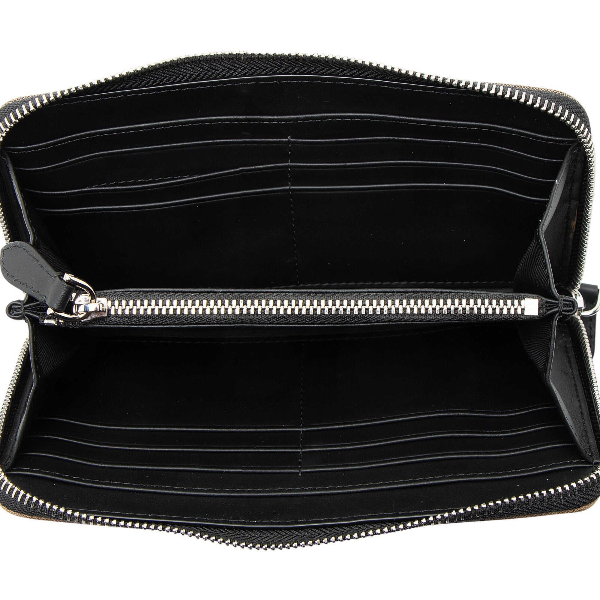 Burberry Exploded Check Zip Around Wallet