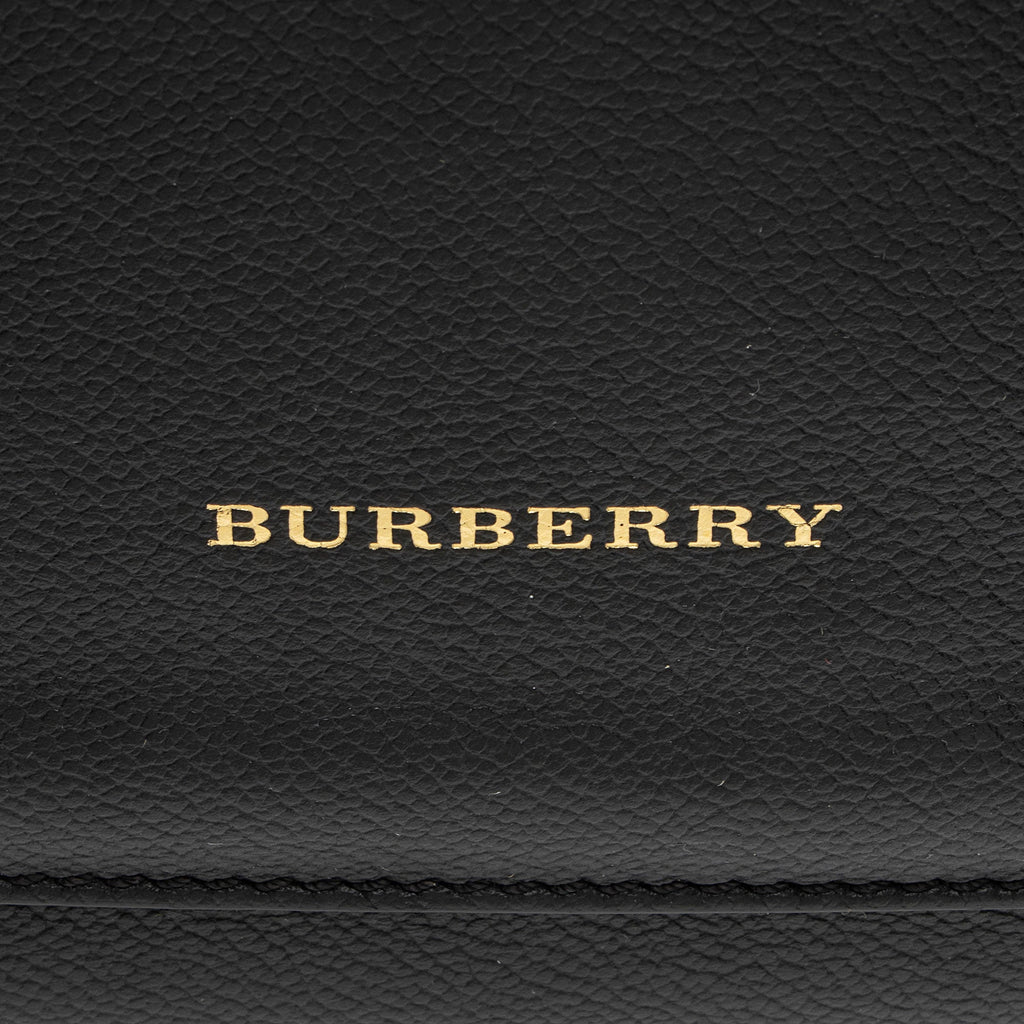 Burberry Grained Leather Elmstone Small Hobo