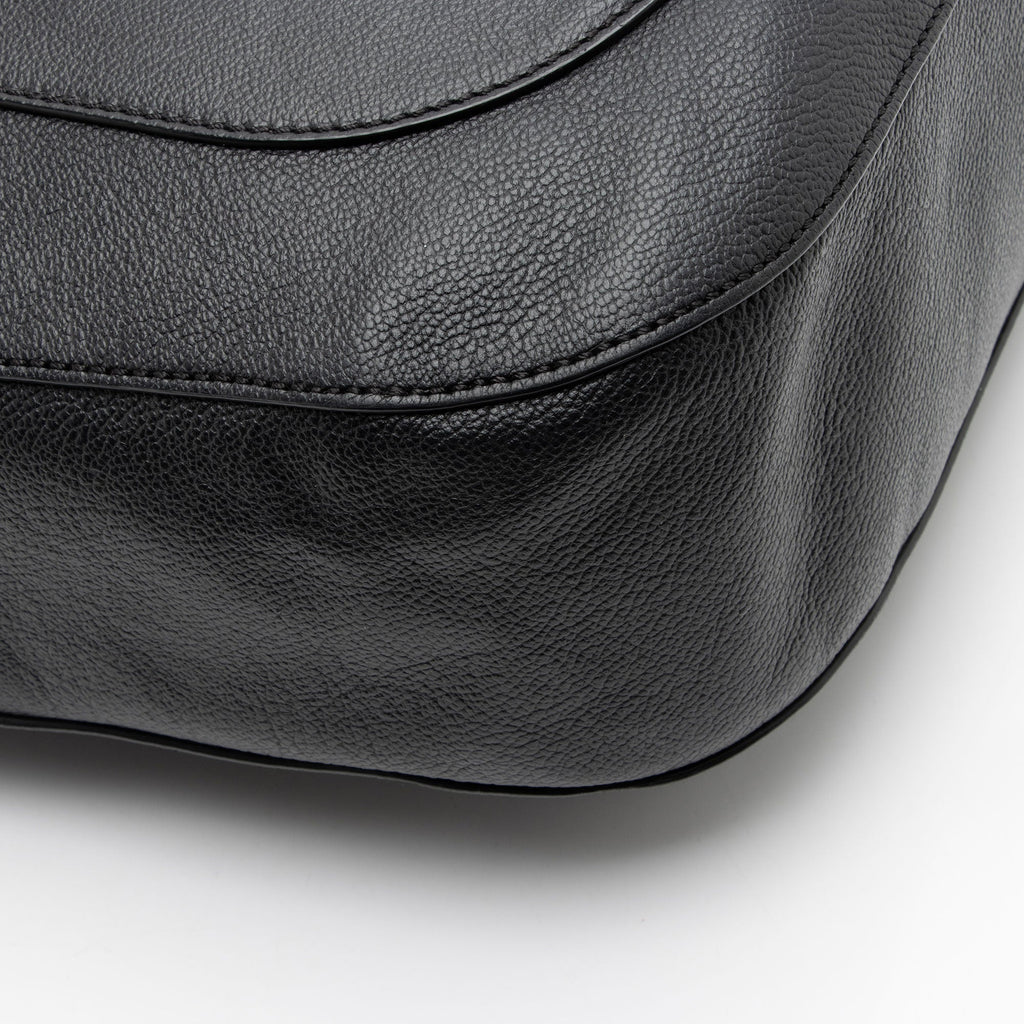 Burberry Grained Leather Elmstone Small Hobo